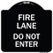 Signmission Fire Lane Do Not Enter Heavy-Gauge Aluminum Architectural Sign, 18" x 18", BW-1818-23986 A-DES-BW-1818-23986 - alternate 1